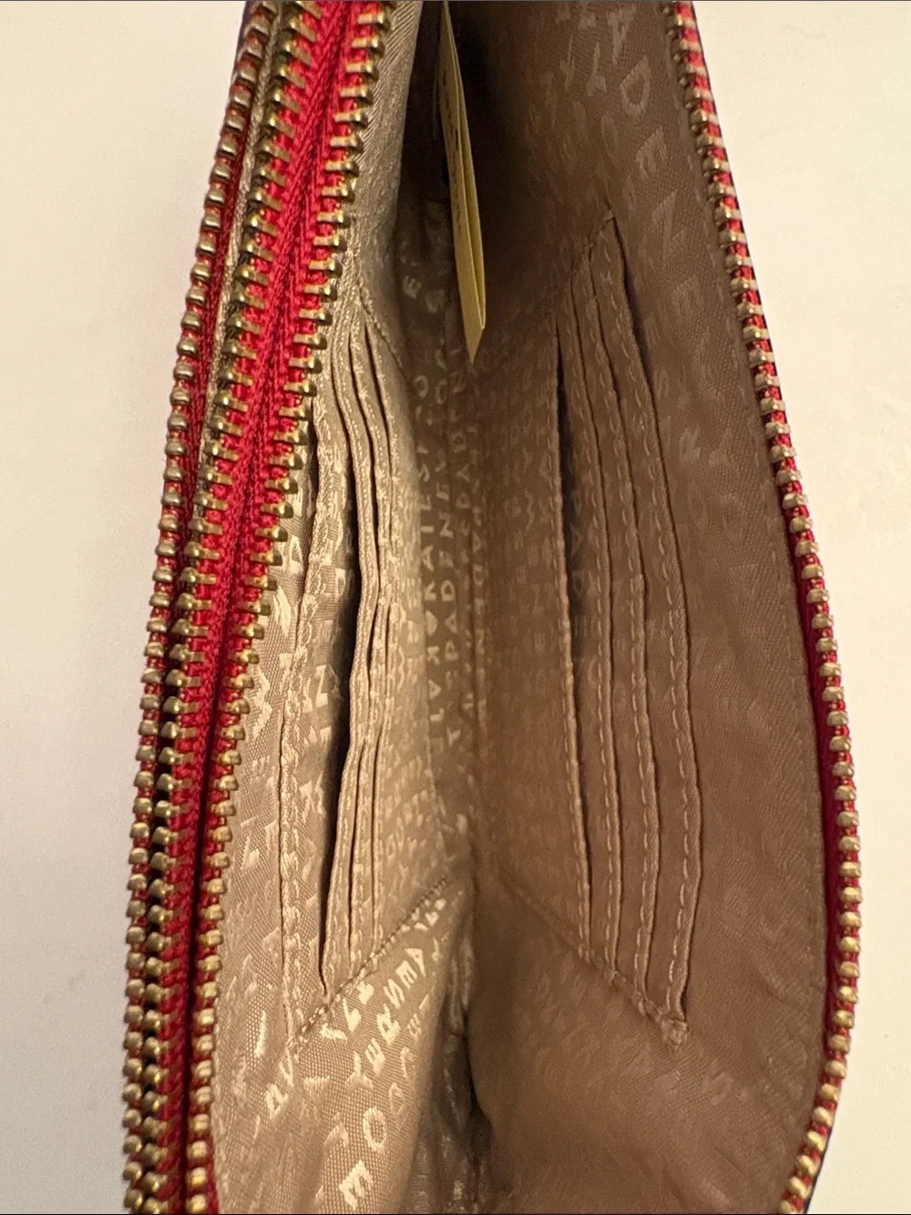 kate spade Red Leather Wristlet with Detachable Strap excellent condition
